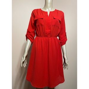 Cute casual red dress